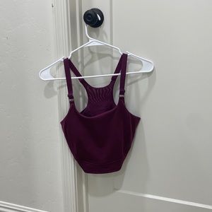 Cropped workout top